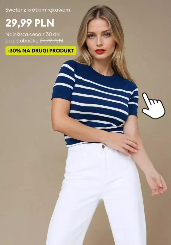 Sinsay - gazetka promocyjna Drugi produkt -30% od poniedziałku 24.03 do środy 26.03 - strona 2