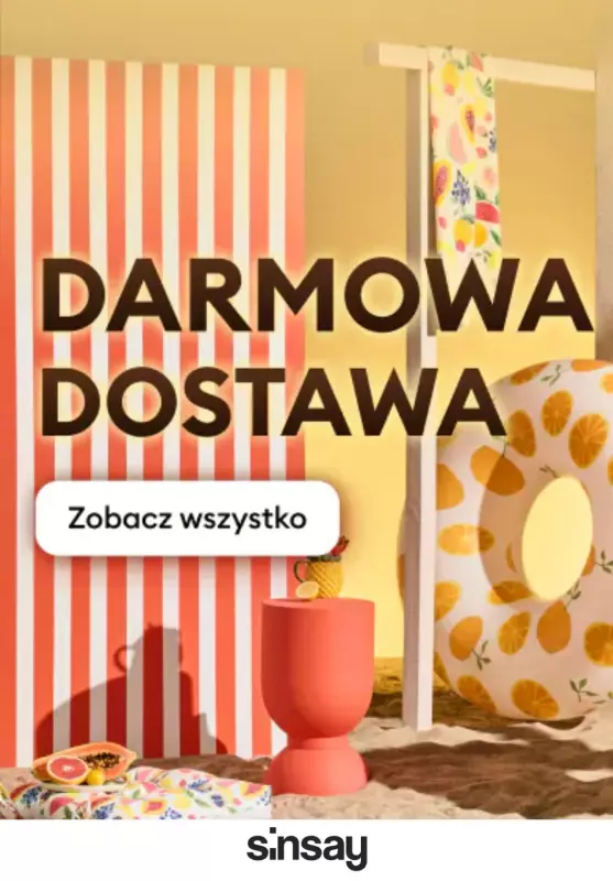 Sinsay - gazetka promocyjna Darmowa dostawa  