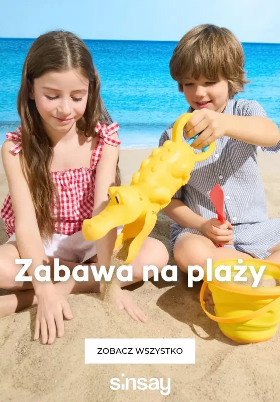 Sinsay - gazetka promocyjna Zabawa na plaży od poniedziałku 16.06 do niedzieli 22.06