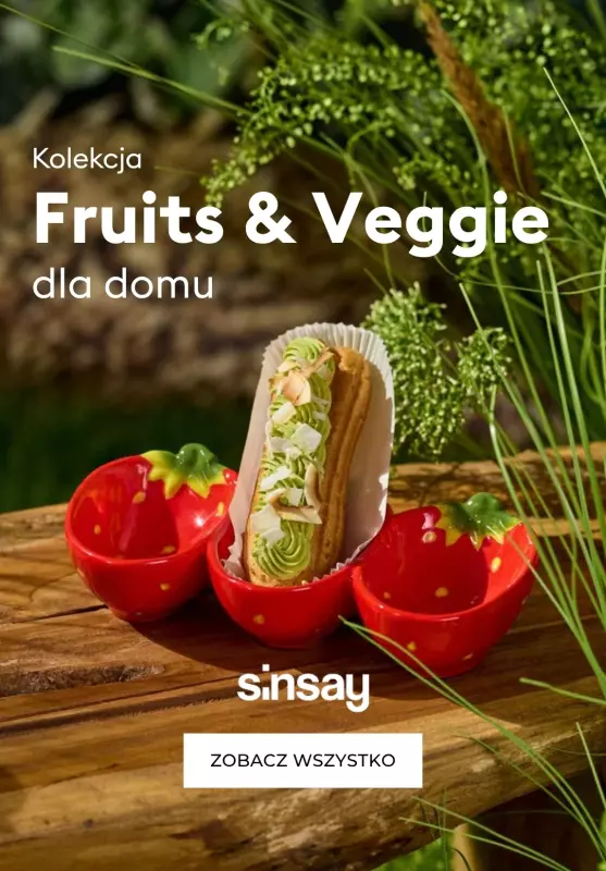 Sinsay - gazetka promocyjna Kolekcja Fruits & Veggie dla domu od środy 18.06 do środy 25.06