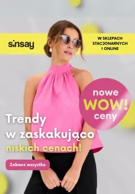 Sinsay - gazetka promocyjna Trendy w zaskakująco niskich cenach! od piątku 20.06 do czwartku 26.06