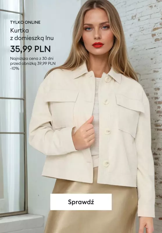 Sinsay - gazetka promocyjna Do -50% TYLKO ONLINE - ubrania damskie   - strona 3