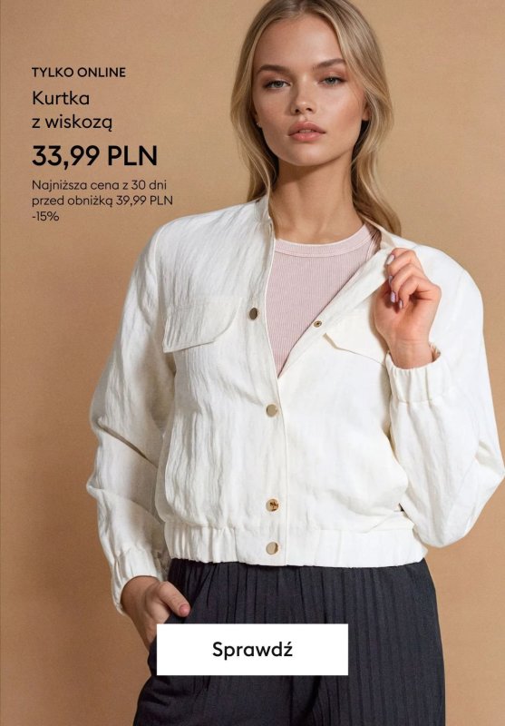 Sinsay - gazetka promocyjna Do -50% TYLKO ONLINE - ubrania damskie od wtorku 24.06  - strona 6