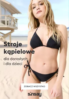 Sinsay - gazetka promocyjna Stroje kąpielowe od 9,99 zł od piątku 27.06 do czwartku 03.07
