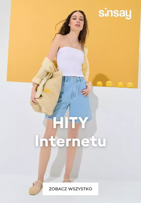 Sinsay - gazetka promocyjna HITY Internetu w super cenach! od czwartku 03.07 do poniedziałku 14.07