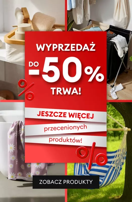 Sinsay - gazetka promocyjna Wyprzedaż do -50% — Dom od czwartku 17.07 do środy 23.07