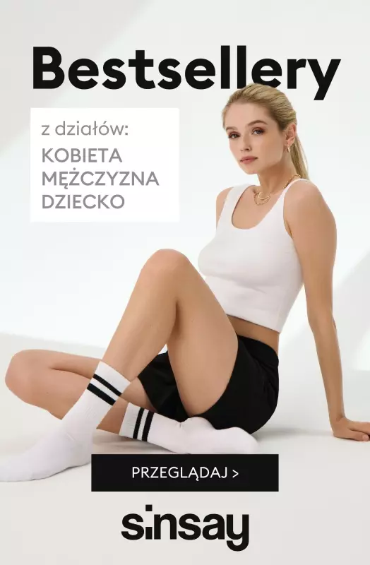 Sinsay - gazetka promocyjna Sprawdź najchętniej kupowane! od piątku 18.07 