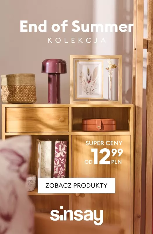 Sinsay - gazetka promocyjna Kolekcja End of Summer — od 12,99 PLN od wtorku 29.07 do poniedziałku 04.08