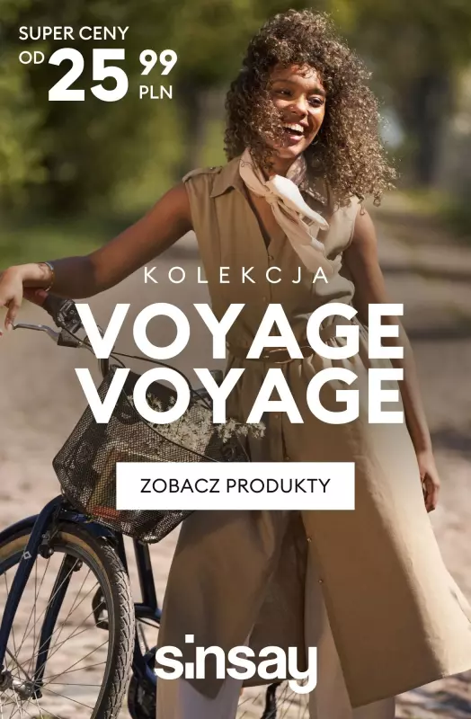 Sinsay - gazetka promocyjna Kolekcja Voyage Voyage od soboty 23.08 do soboty 30.08