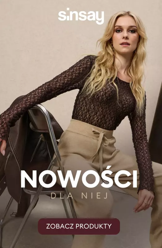 Sinsay - gazetka promocyjna Nowości dla Niej od soboty 06.09 do piątku 12.09