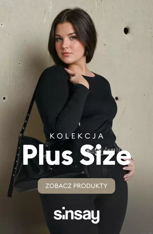 Sinsay - gazetka promocyjna Kolekcja PLUS SIZE od środy 10.09 do wtorku 16.09