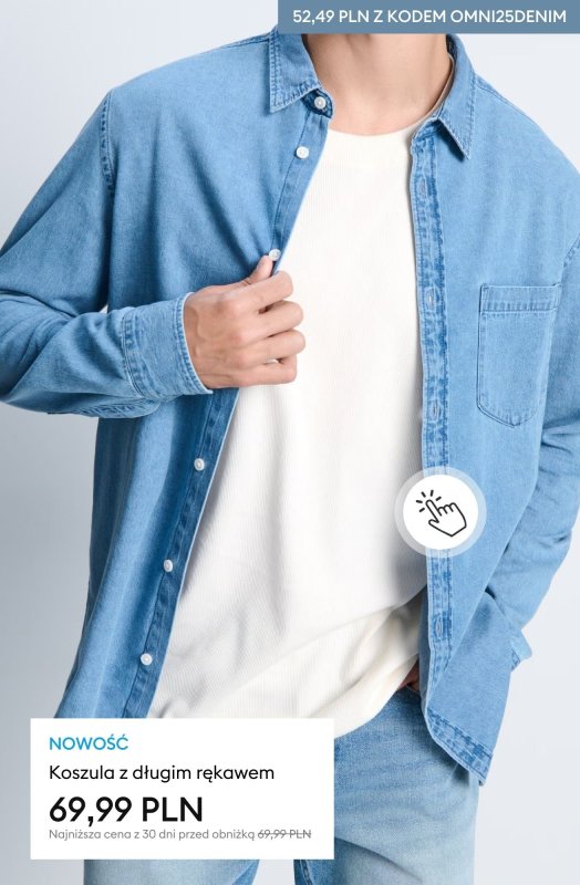 Sinsay - gazetka promocyjna -25% na cały DENIM: damski i męski od czwartku 18.09 do poniedziałku 22.09 - strona 9