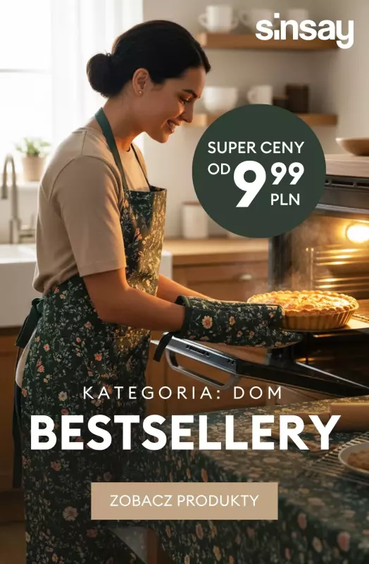 Sinsay - gazetka promocyjna Bestsellery do domu - temu się nie oprzesz! od piątku 10.10 do czwartku 16.10