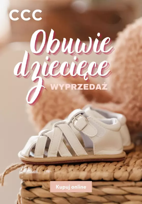 CCC - gazetka promocyjna WYPRZEDAŻ: Obuwie dziecięce od poniedziałku 15.07 