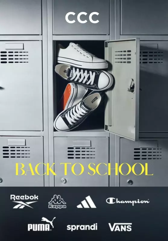 CCC - gazetka promocyjna Obuwie na BACK TO SCHOOL od wtorku 20.08 