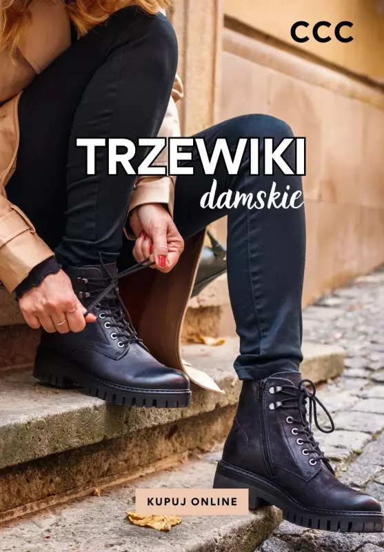 CCC - gazetka promocyjna Trzewiki damskie w super cenach od piątku 20.09 do piątku 27.09