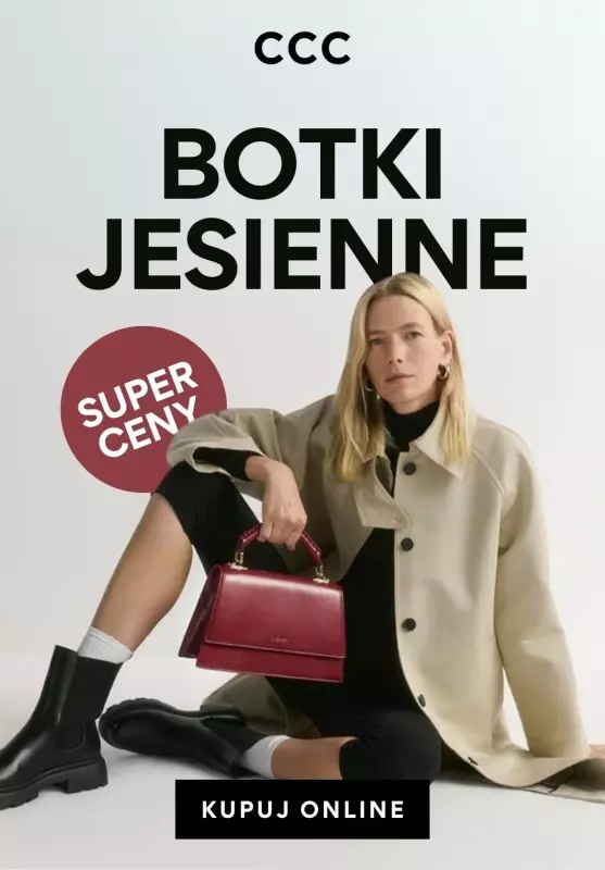 CCC - gazetka promocyjna Jesienne botki - SUPERCENY! od piątku 11.10 