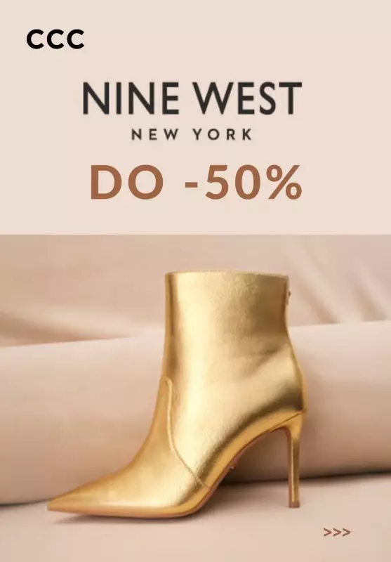 CCC - gazetka promocyjna Do -50% NINE WEST - Buty i torebki damskie od piątku 20.12 