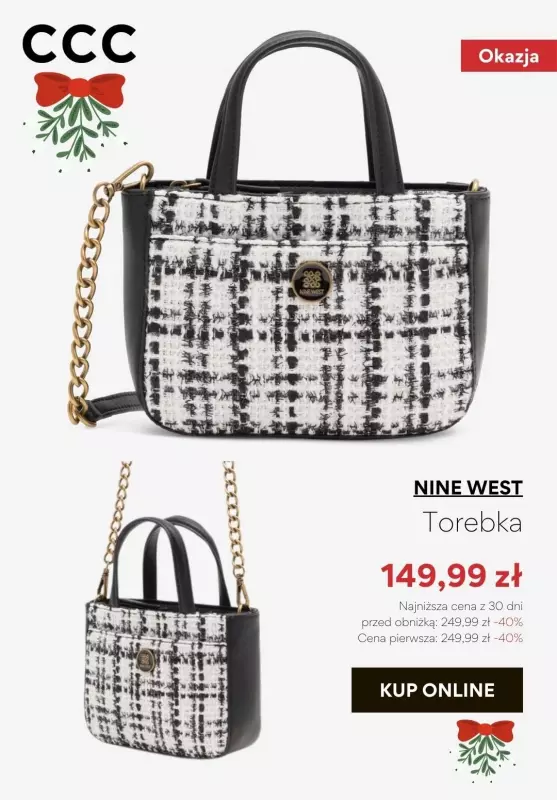 CCC - gazetka promocyjna Do -50% NINE WEST - Buty i torebki damskie od piątku 20.12  - strona 5