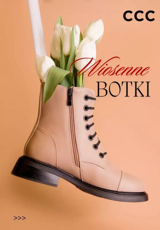 CCC - gazetka promocyjna Wiosenne BOTKI od wtorku 04.03 