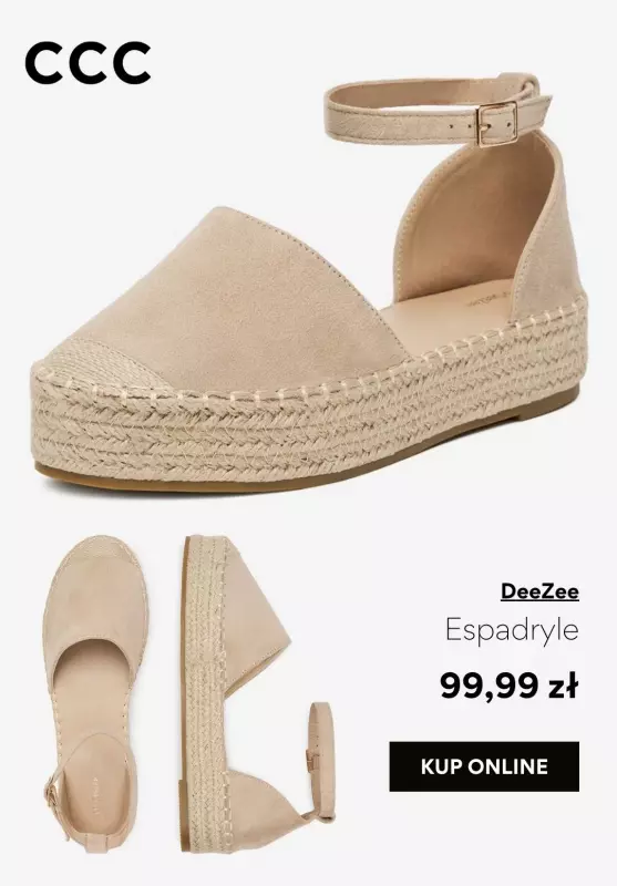 CCC - gazetka promocyjna Damskie espadryle od niedzieli 27.04  - strona 5
