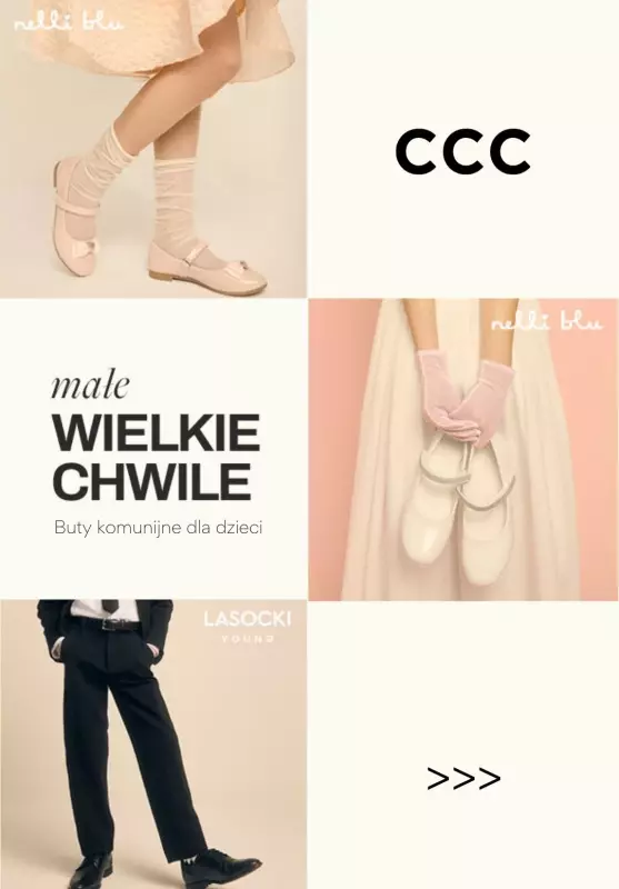 CCC - gazetka promocyjna Małe, wielkie chwile - buty komunijne dla dzieci od czwartku 01.05 