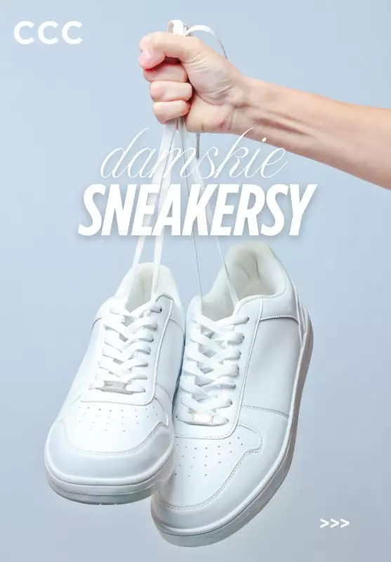 CCC - gazetka promocyjna SNEAKERSY damskie od 79,99 zł od czwartku 22.05 