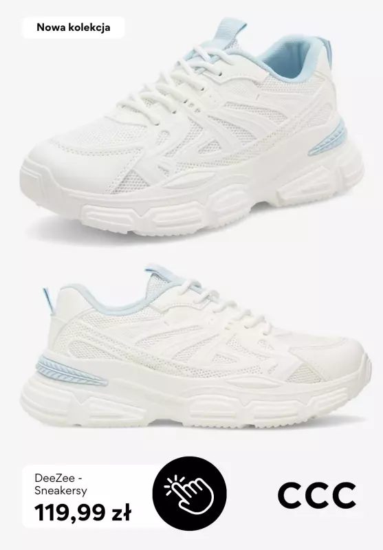 CCC - gazetka promocyjna SNEAKERSY damskie od 79,99 zł od czwartku 22.05  - strona 7