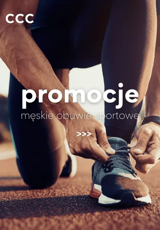 CCC - gazetka promocyjna PROMOCJE - męskie obuwie sportowe od poniedziałku 26.05 