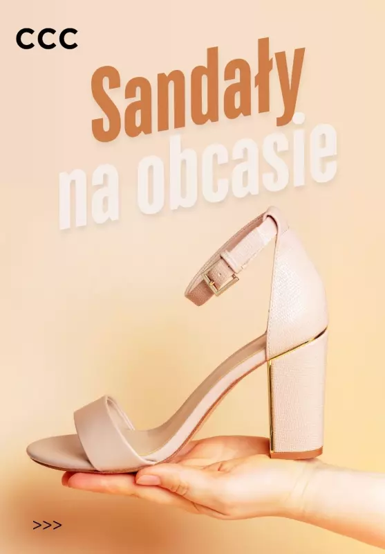 CCC - gazetka promocyjna SANDAŁY na obcasie  