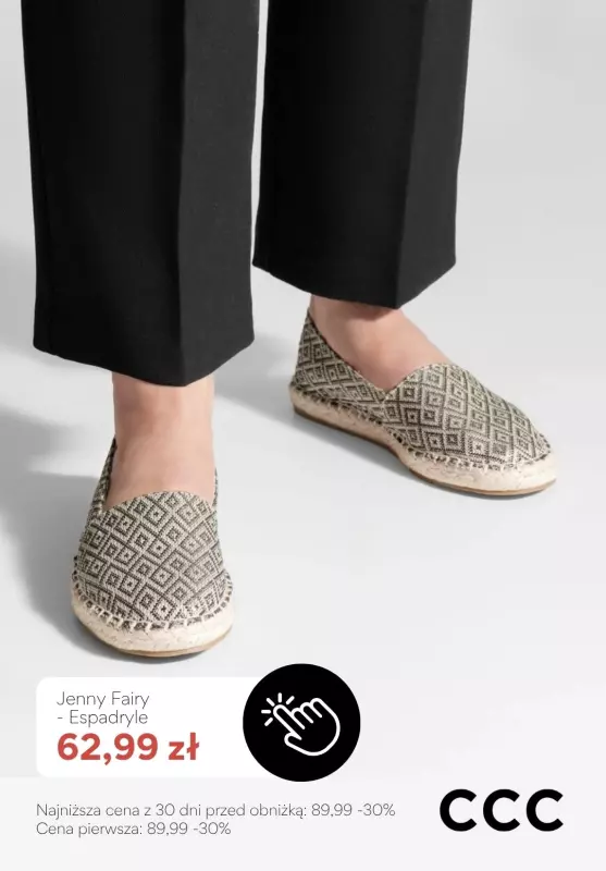 CCC - gazetka promocyjna Espadryle damskie od 59,99 zł   - strona 3