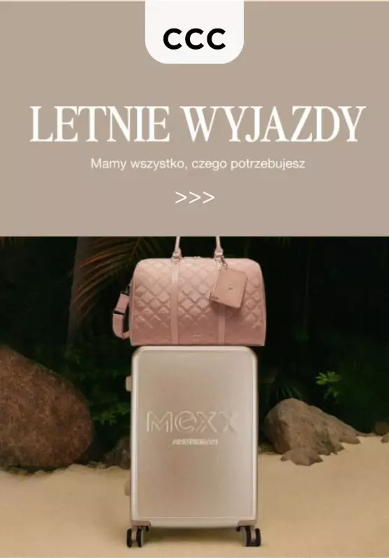CCC - gazetka promocyjna Wszystko na LETNIE WYJAZDY od czwartku 12.06 