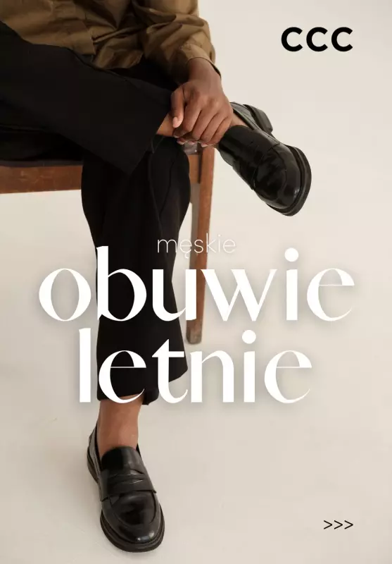 CCC - gazetka promocyjna Męskie obuwie letnie od czwartku 26.06 