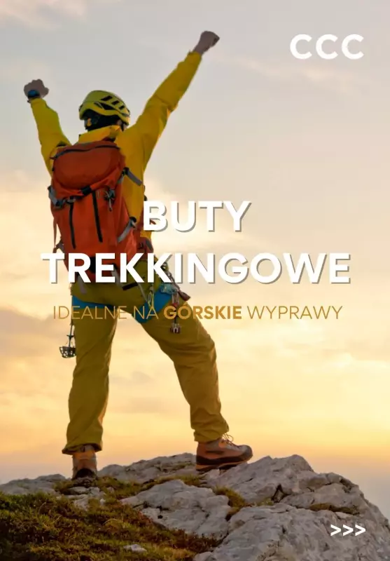 CCC - gazetka promocyjna Buty TREKKINGOWE - idealne na GÓRSKIE wyprawy od soboty 19.07 