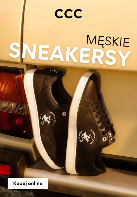 CCC - gazetka promocyjna Męskie SNEAKERSY - promocje od środy 23.07 
