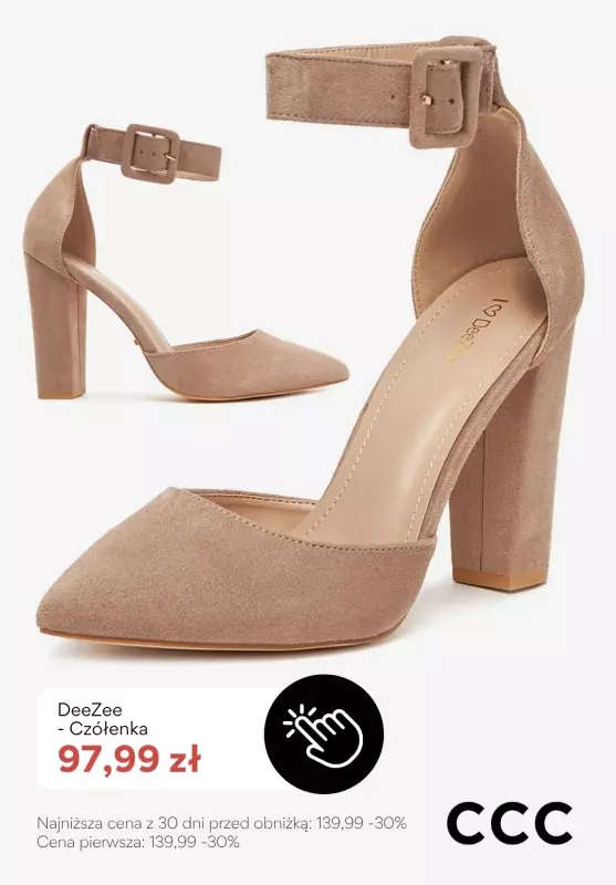 CCC - gazetka promocyjna Buty na obcasie od 83,99 zł   - strona 3