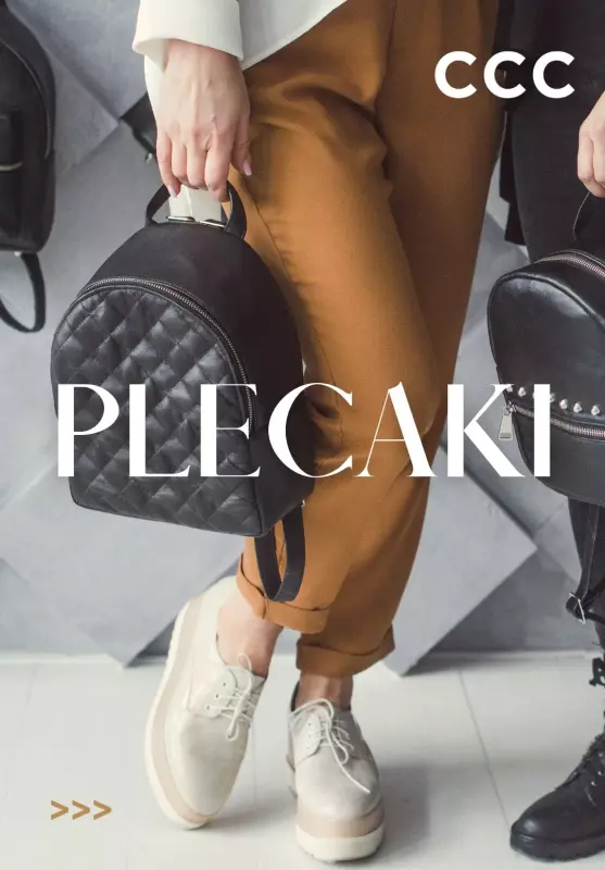 CCC - gazetka promocyjna Plecaki od 59,99 zł  