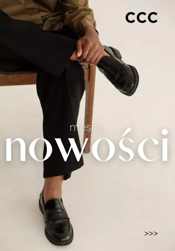 CCC - gazetka promocyjna NOWOŚCI męskie od wtorku 12.08 