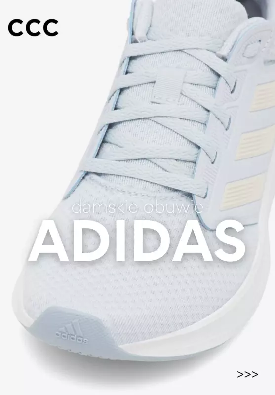 CCC - gazetka promocyjna Damskie obuwie maki ADIDAS od czwartku 14.08 