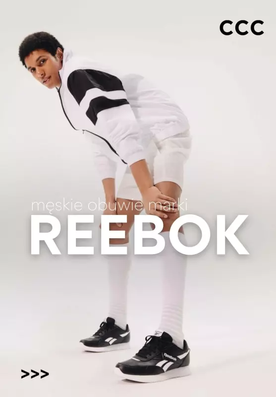 CCC - gazetka promocyjna Męskie obuwie marki REEBOK od środy 20.08 