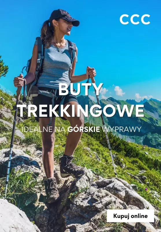 CCC - gazetka promocyjna Buty TREKKINGOWE - idealne na GÓRSKIE wyprawy od czwartku 21.08 