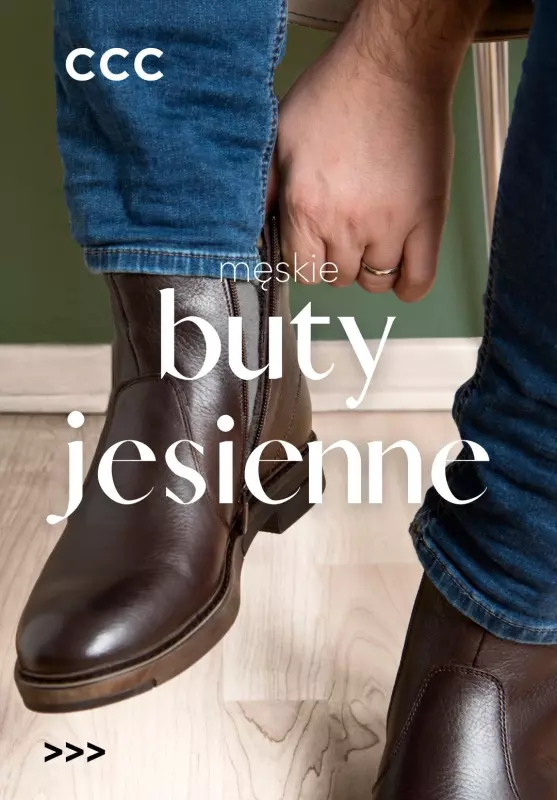 CCC - gazetka promocyjna Męskie buty jesienne od środy 10.09 