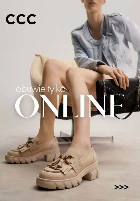 CCC - gazetka promocyjna Obuwie damskie TYLKO ONLINE  