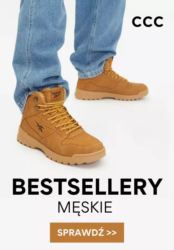CCC - gazetka promocyjna Bestsellery męskie od poniedziałku 06.10 do niedzieli 12.10