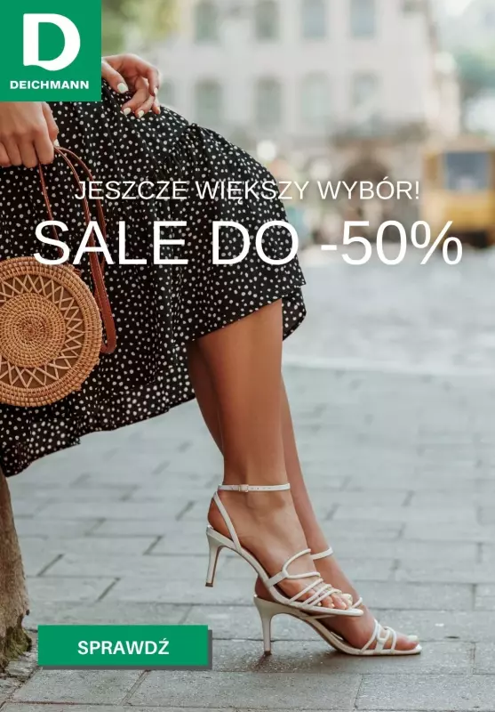 Deichmann - gazetka promocyjna SALE do -50% - JESZCZE WIĘKSZY WYBÓR! od poniedziałku 15.07 