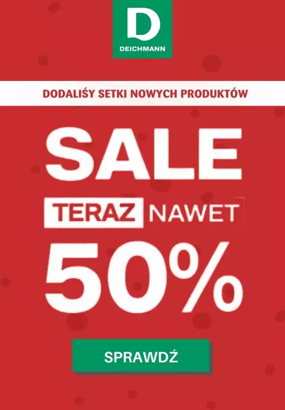 Deichmann - gazetka promocyjna SALE do -50% - nowe produkty od wtorku 30.07 