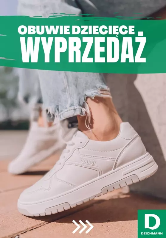 Deichmann - gazetka promocyjna WYPRZEDAŻ obuwie dziecięce od środy 31.07 