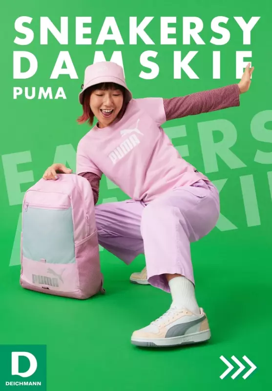 Deichmann - gazetka promocyjna Damskie SNEAKERSY PUMA od piątku 23.08 do piątku 30.08