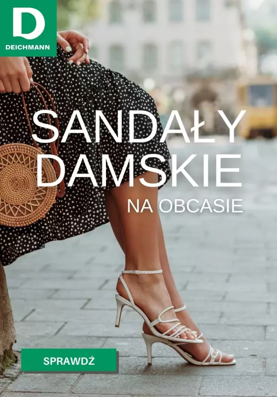 Deichmann - gazetka promocyjna Sandały damskie na obcasie w super cenach od piątku 30.08 