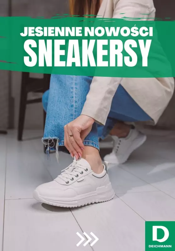 Deichmann - gazetka promocyjna Sneakersy damskie -jesienne nowości od piątku 20.09 do piątku 27.09